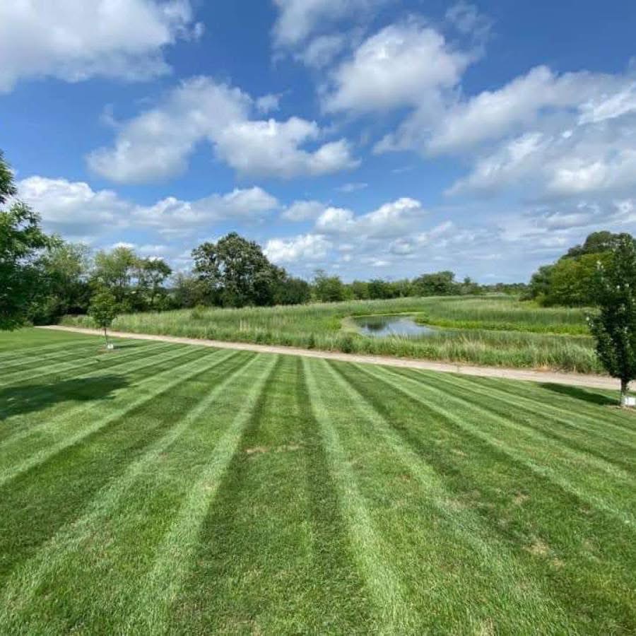 Professional striped lawn mowing service in Lancaster PA